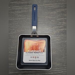 Cuisinart, Blue Classic Non-Stick Mini Square Frying Pan. Dishwasher Safe. New